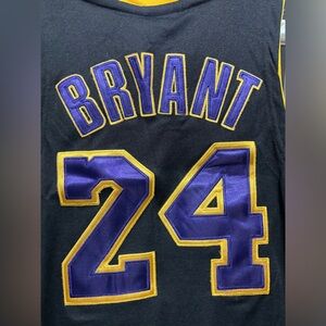 Kobe Bryant Los Angeles Lakers adidas jersey, Black NBA, men’s size 44